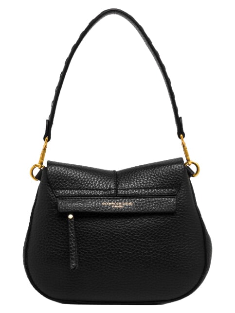 HELENA ROUND Bolso de hombro de piel con correa para el hombro. negro - Bolsos Mujer