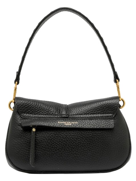 HELENA ROUND Bolso de hombro de piel con correa para el hombro. negro - Bolsos Mujer