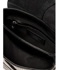 GIANNI CHIARINI HELENA ROUND Bolso de hombro de piel con correa para el hombro. cebra blanca y negra - Bolsos Mujer - 5