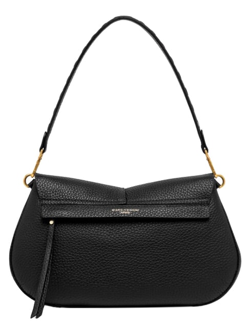 HELENA ROUND Bolso de hombro de piel con correa para el hombro. negro - Bolsos Mujer