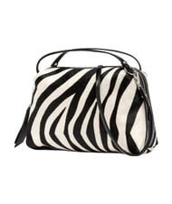 GIANNI CHIARINI ALIFA Bolso de piel con correa para el hombro. cebra blanca y negra - Bolsos Mujer - 4