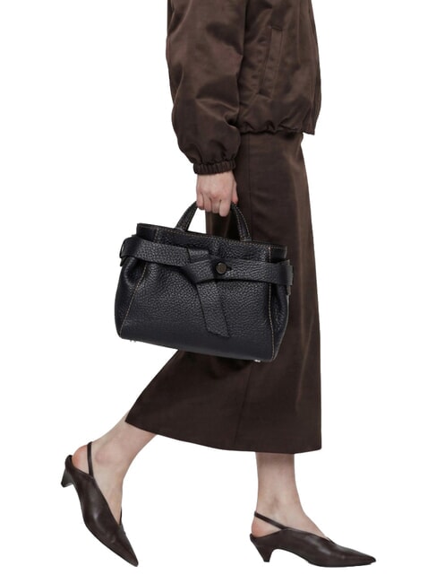 MIRANDA Bolso de piel con correa para el hombro. negro - Bolsos Mujer