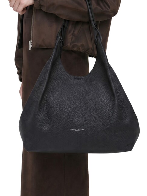DUA Bolso bandolera grande de piel noche - Bolsos Mujer