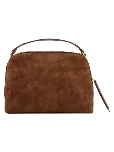 ALIFA Bolso de mano con correa para el hombro, de piel. co&ntilde;ac - Bolsos Mujer