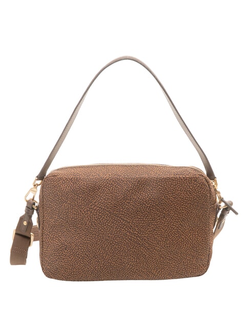 B-CLUB Bolso de hombro con correa para el hombro. casta&ntilde;a - Bolsos Mujer