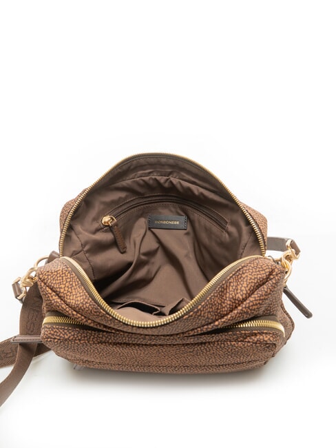 B-CLUB Bolso de hombro con correa para el hombro. casta&ntilde;a - Bolsos Mujer