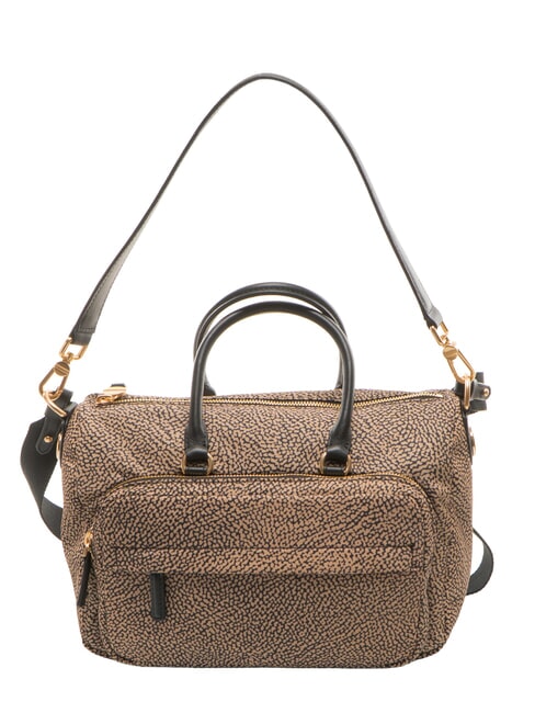 B-CLUB Bolso de mano con correa para el hombro. OP / NATURAL / NEGRO - Bolsos Mujer