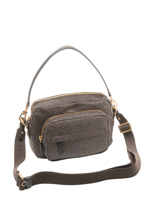 B-CLUB Bolso de hombro con correa para el hombro. alquitr&aacute;n - Bolsos Mujer