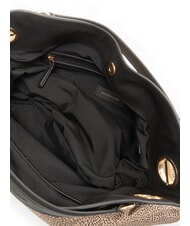 BORBONESE LONDON Bolso de mano con correa para el hombro. OP / NATURAL / NEGRO - Bolsos Mujer - 5