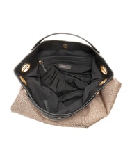 BORBONESE LONDON Bolso de mano con correa para el hombro. OP / NATURAL / NEGRO - Bolsos Mujer - 5