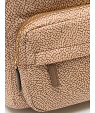 BORBONESE B-CLUB Mochila con bolsillo frontal beiger yegua - Bolsos Mujer - 3