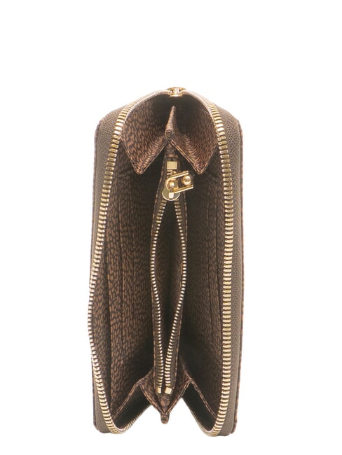 B-CLUB Cartera grande con cremallera. casta&ntilde;a - Carteras Mujer