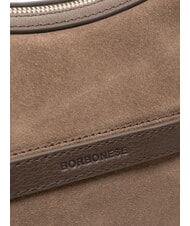 BORBONESE LUNA Bolso de hombro ceniza/cacao - Bolsos Mujer - 3