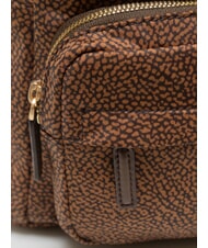 BORBONESE B-CLUB Mochila con bolsillo frontal casta&ntilde;a - Bolsos Mujer - 3