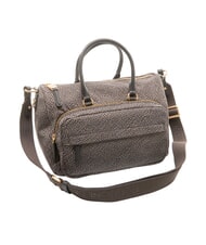 BORBONESE B-CLUB Bolso de mano con correa para el hombro. alquitr&aacute;n - Bolsos Mujer - 3