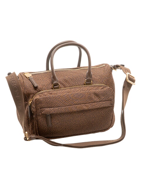 B-CLUB Bolso de mano con correa para el hombro. casta&ntilde;a - Bolsos Mujer