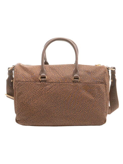 B-CLUB Bolso de mano con correa para el hombro. casta&ntilde;a - Bolsos Mujer