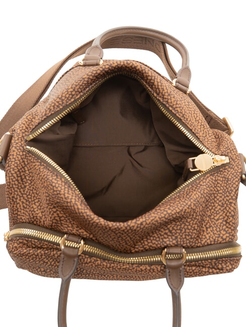 B-CLUB Bolso de mano con correa para el hombro. casta&ntilde;a - Bolsos Mujer