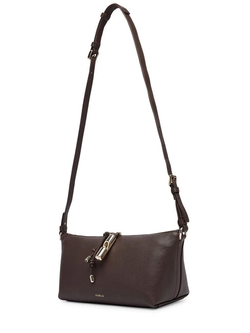 DEBBY Bolso de hombro de piel chocolate - Bolsos Mujer