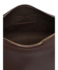 FURLA DEBBY Bolso de hombro de piel chocolate - Bolsos Mujer - 4