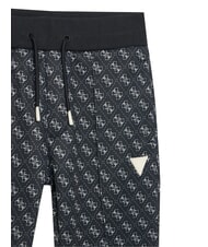 GUESS KIDS ACTIVE pantalones deportivos 4g aop negro azabache - pantalones para ni&ntilde;os - 3