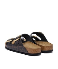 BIRKENSTOCK ARIZONA EMBOSS Sandalias de cuero negro animal - Zapatos Mujer - 3
