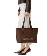 LOVE MOSCHINO BOLD LOVE Bolso de hombro tipo tote marr&oacute;n - Bolsos Mujer - 2