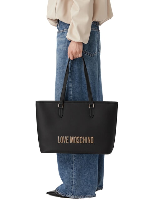 BOLD LOVE Bolso de hombro tipo tote negro - Bolsos Mujer