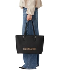 LOVE MOSCHINO BOLD LOVE Bolso de hombro tipo tote negro - Bolsos Mujer - 2