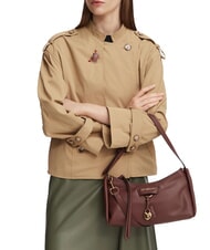 LOVE MOSCHINO CHARMY Bolso de hombro con correa para el hombro. camello2 - Bolsos Mujer - 2