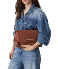 LOVE MOSCHINO SIGNATURE ZIP Bolso de hombro ajustable camello2 - Bolsos Mujer - 2