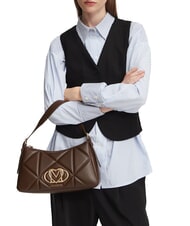 LOVE MOSCHINO EMBOSSED QUILTED Bolso de hombro marr&oacute;n - Bolsos Mujer - 2