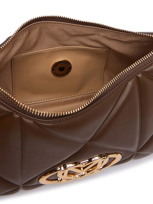 EMBOSSED QUILTED Bolso de hombro marr&oacute;n - Bolsos Mujer