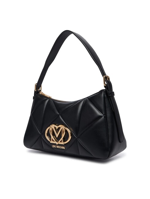 EMBOSSED QUILTED Bolso de hombro negro - Bolsos Mujer