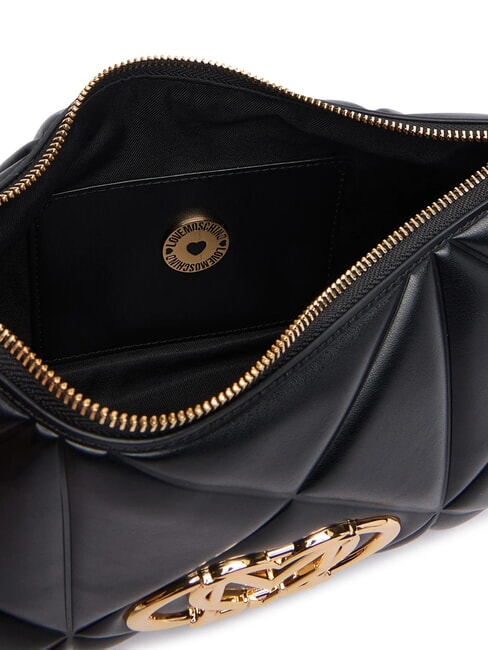 EMBOSSED QUILTED Bolso de hombro negro - Bolsos Mujer