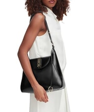 LOVE MOSCHINO PINNED LOVE Bolso de hombro negro - Bolsos Mujer - 2