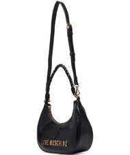 LOVE MOSCHINO TWIRL Bolso de hombro con correa para el hombro. negro - Bolsos Mujer - 3