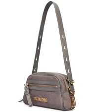 LOVE MOSCHINO SIGNATURE ZIP Bolso de hombro ajustable gris/gris - Bolsos Mujer - 2