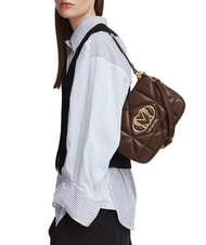 LOVE MOSCHINO EMBOSSED QUILTED Bolso de hombro con correa para el hombro. marr&oacute;n - Bolsos Mujer - 2