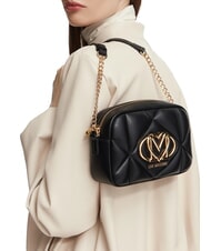 LOVE MOSCHINO EMBOSSED QUILTED Mini bolso de hombro acolchado negro - Bolsos Mujer - 2
