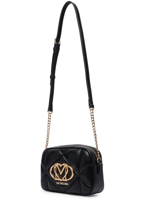 EMBOSSED QUILTED Mini bolso de hombro acolchado negro - Bolsos Mujer