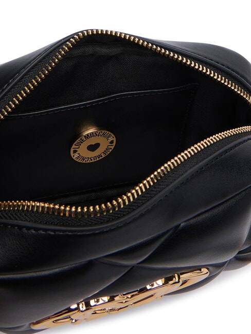 EMBOSSED QUILTED Mini bolso de hombro acolchado negro - Bolsos Mujer