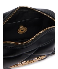 LOVE MOSCHINO EMBOSSED QUILTED Mini bolso de hombro acolchado negro - Bolsos Mujer - 5