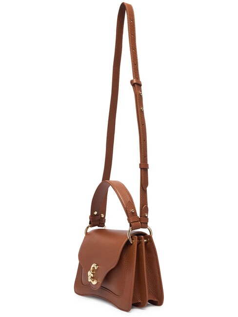 C-ME Bolso de mano con correa para el hombro. co&ntilde;ac - Bolsos Mujer