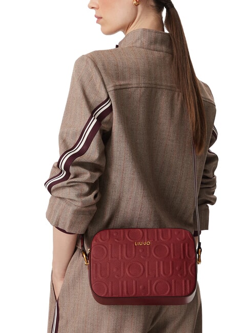 MANHATTAN Minibolso de hombro burdeos intenso - Bolsos Mujer