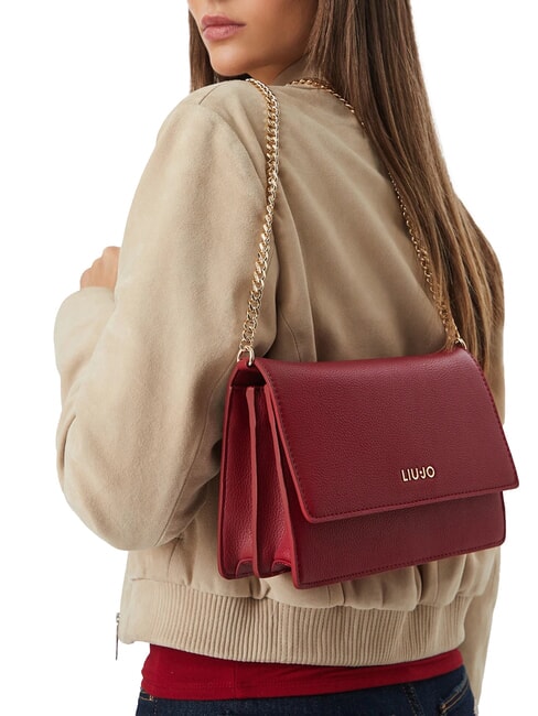 MANHATTAN Bandolera rojo ladrillo - Bolsos Mujer