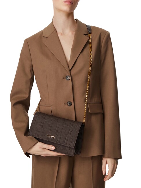 MANHATTAN Bolso de hombro marr&oacute;n oscuro - Bolsos Mujer