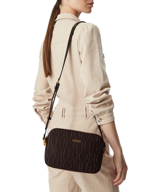 MANHATTAN Minibolso de hombro marr&oacute;n oscuro - Bolsos Mujer