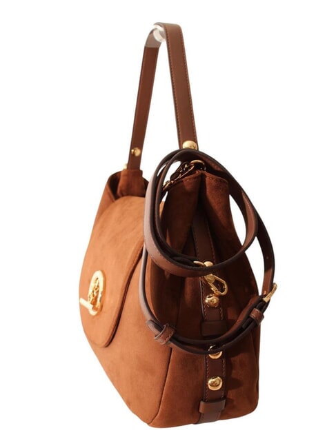 GERONA Bolso de mano con correa para el hombro. tabaco - Bolsos Mujer
