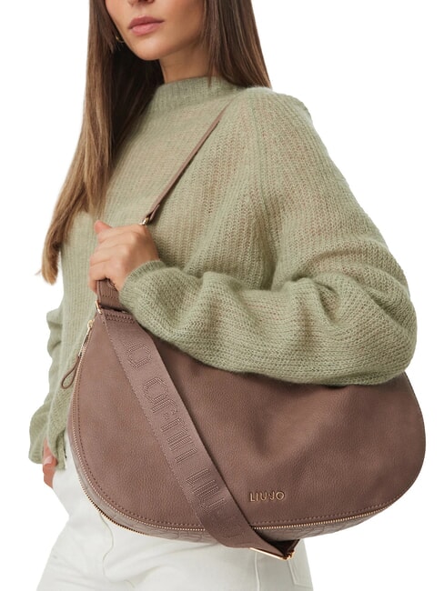 KALISKA Bolso de hombro con correa para el hombro. moca - Bolsos Mujer
